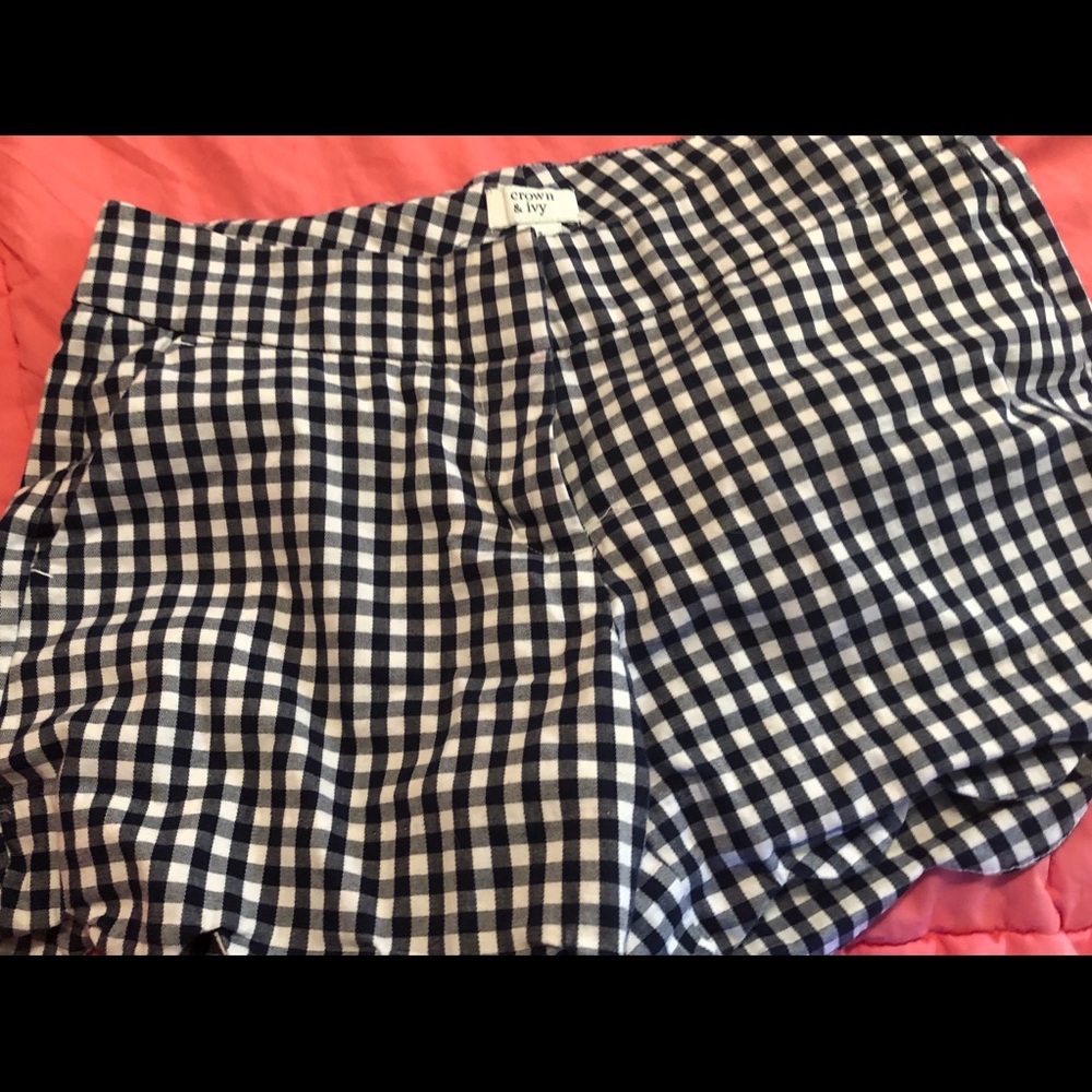 Crown and Ivy gingham shorts